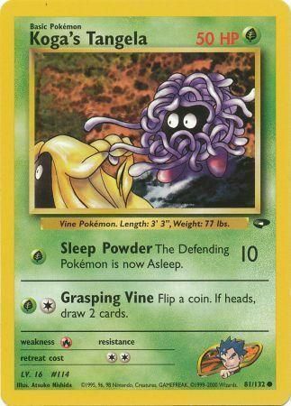 Koga's Tangela Card Front