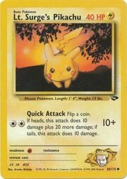 Lt. Surge's Pikachu