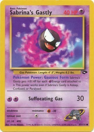 Sabrina's Gastly Card Front