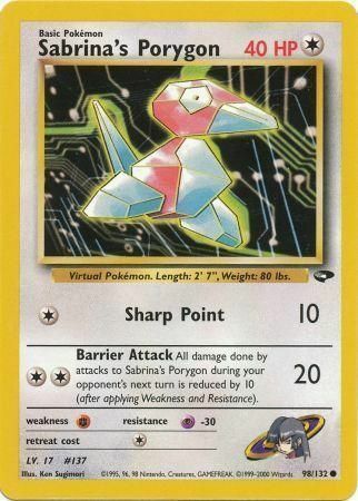 Sabrina's Porygon Card Front