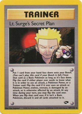 Lt. Surge's Secret Plan Card Front