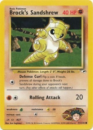 Brock's Sandshrew Card Front