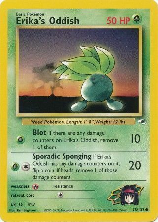 Erika's Oddish Card Front