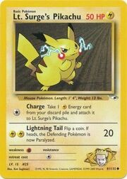 Lt. Surge's Pikachu