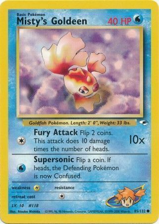 Misty's Goldeen Card Front