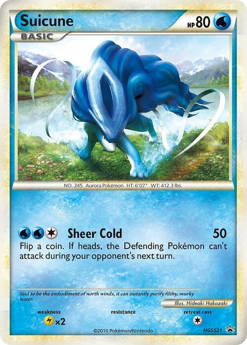 Suicune Card Front