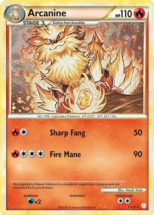 Arcanine Card Front