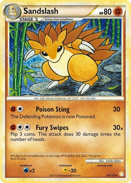 Sandslash Card Front