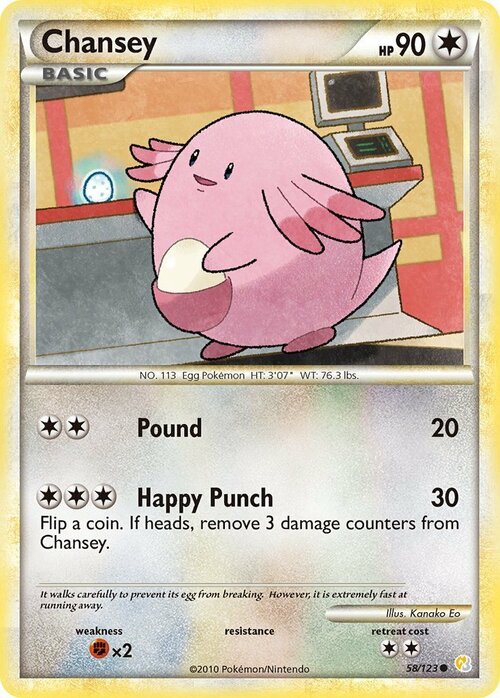 Chansey Card Front