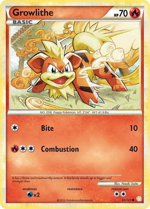 Growlithe Card Front