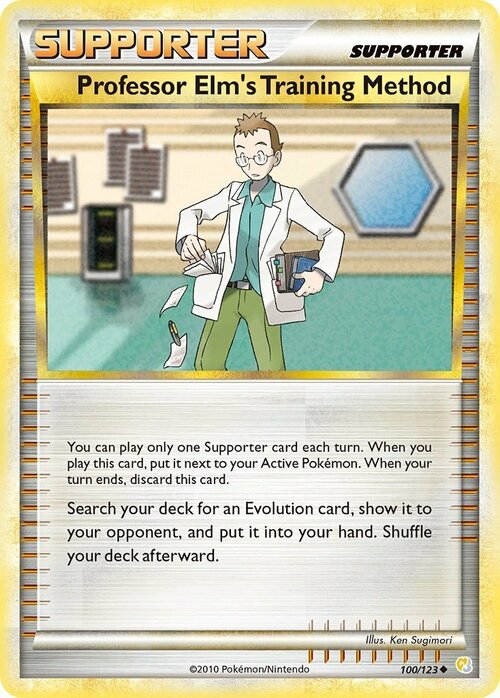 Professor Elm's Training Method Card Front