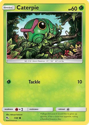 Caterpie Card Front