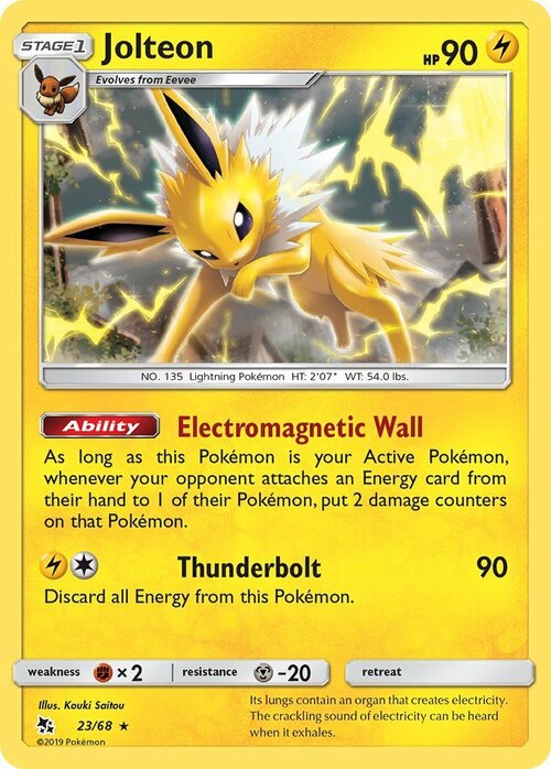 Jolteon Card Front