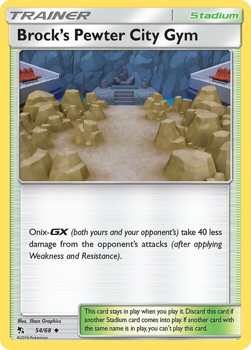 Brock's Pewter City Gym Card Front