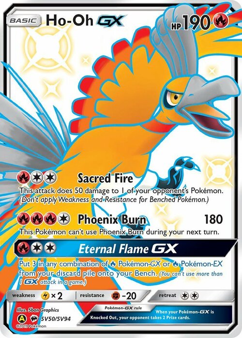 Ho-Oh GX Card Front