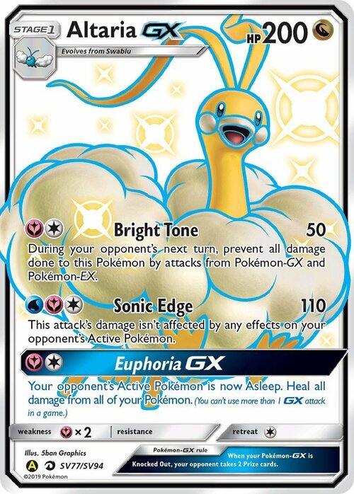 Altaria GX Card Front