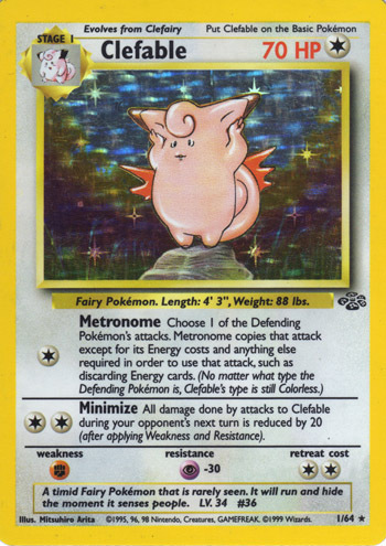 Clefable Card Front