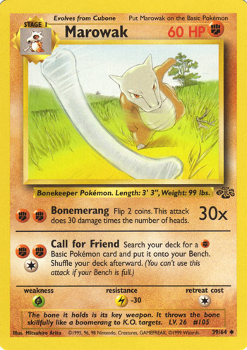 Marowak Card Front