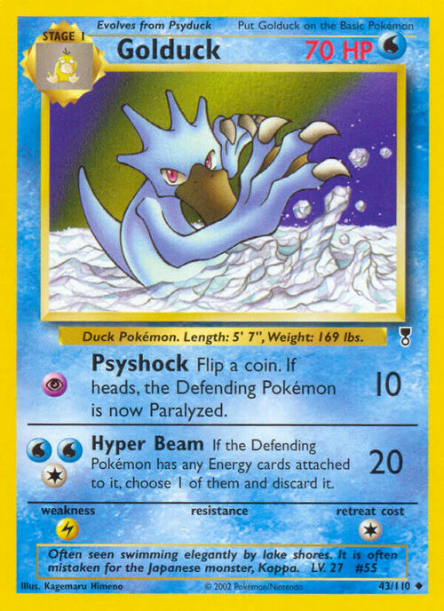 Golduck Card Front