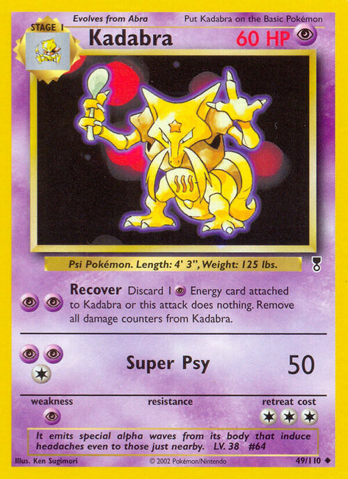 Kadabra Card Front