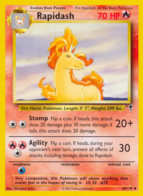 Rapidash Card Front