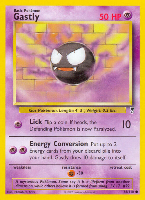 Gastly Card Front