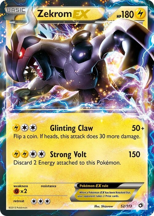 Zekrom EX Card Front