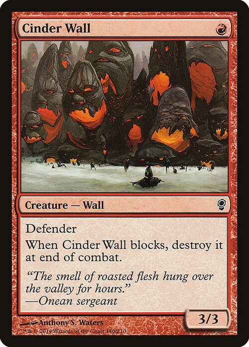 Cinder Wall Card Front