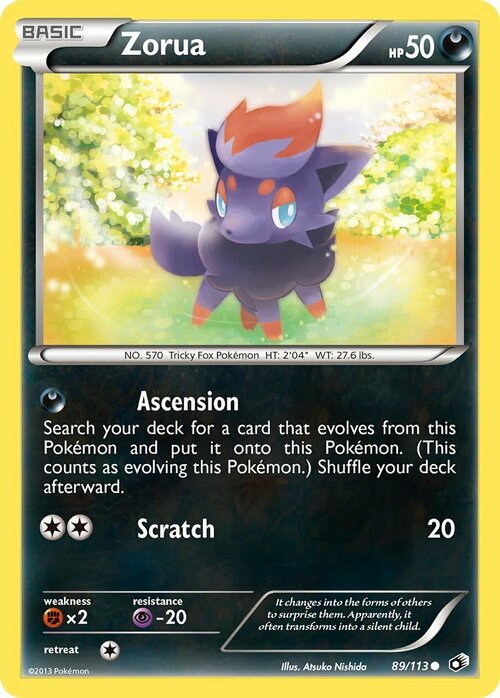 Zorua Card Front