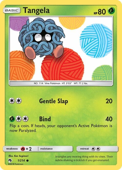 Tangela Card Front