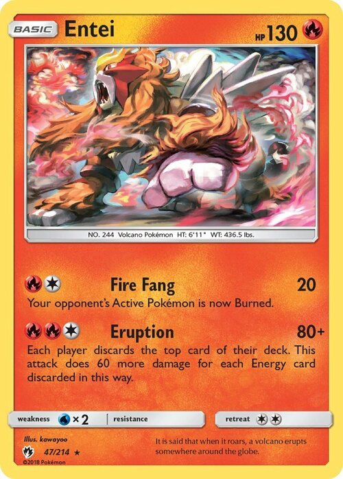 Entei Card Front