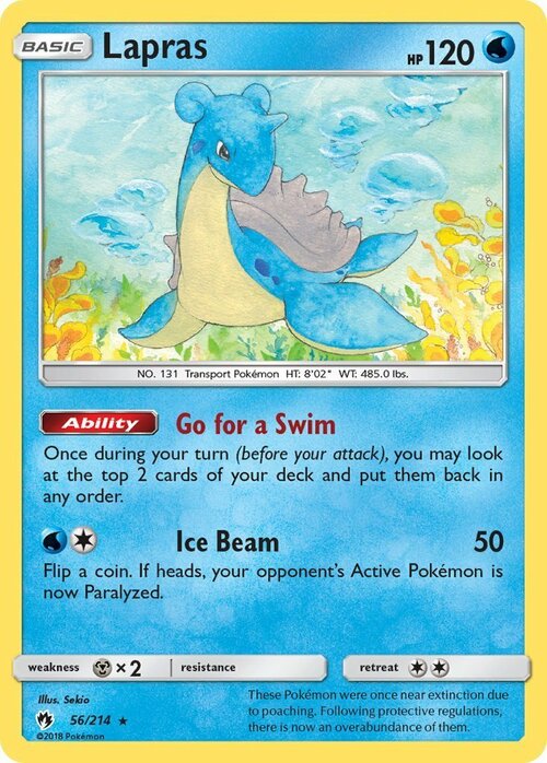 Lapras Card Front