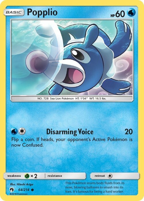 Popplio Card Front