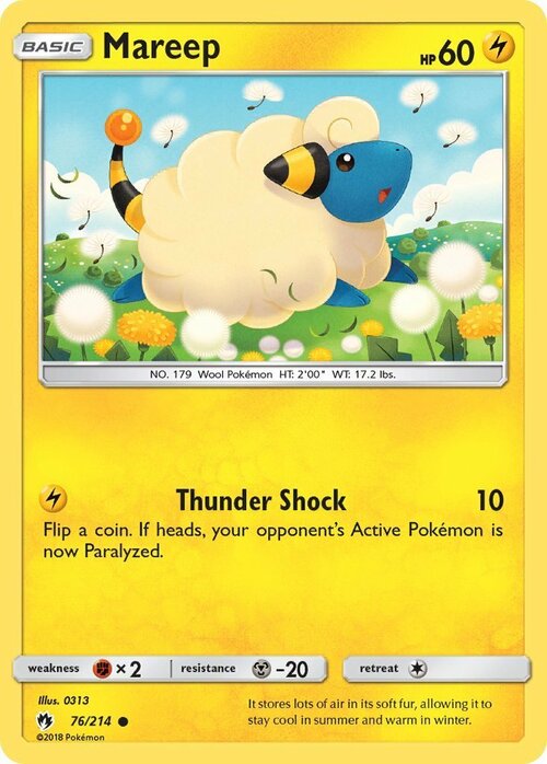 Mareep Card Front