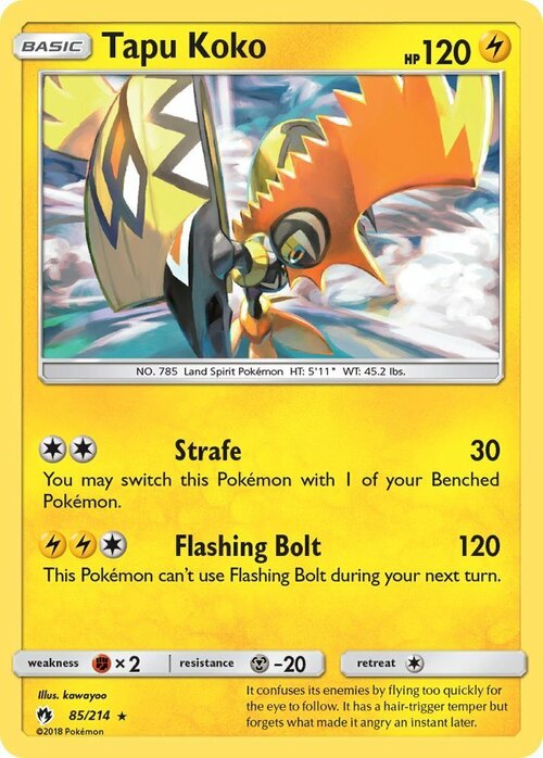 Tapu Koko Card Front