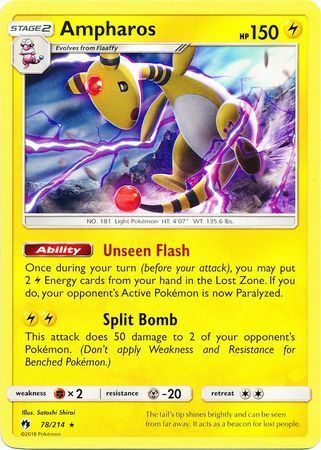 Ampharos Card Front