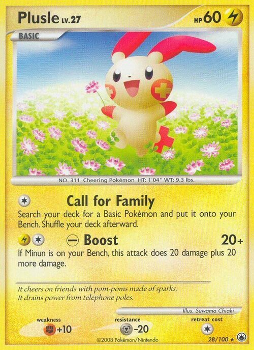 Plusle Card Front