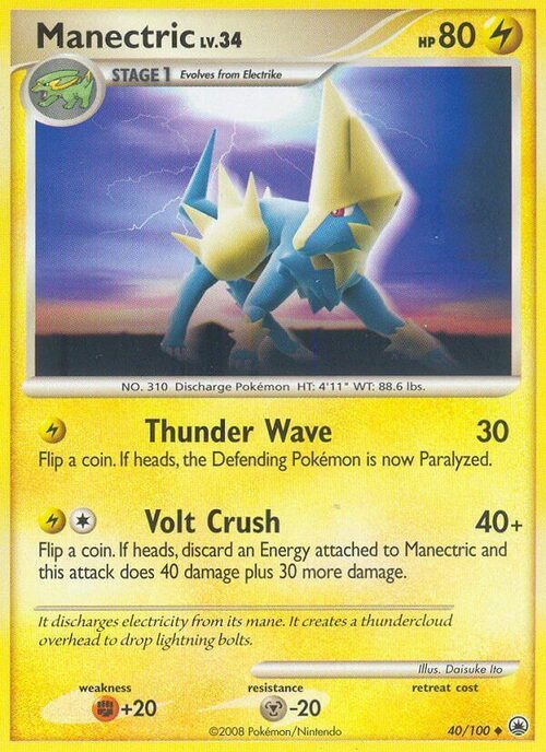 Manectric Card Front