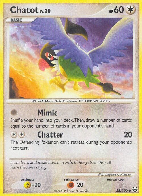 Chatot Card Front