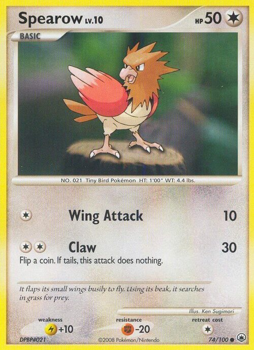 Spearow Card Front