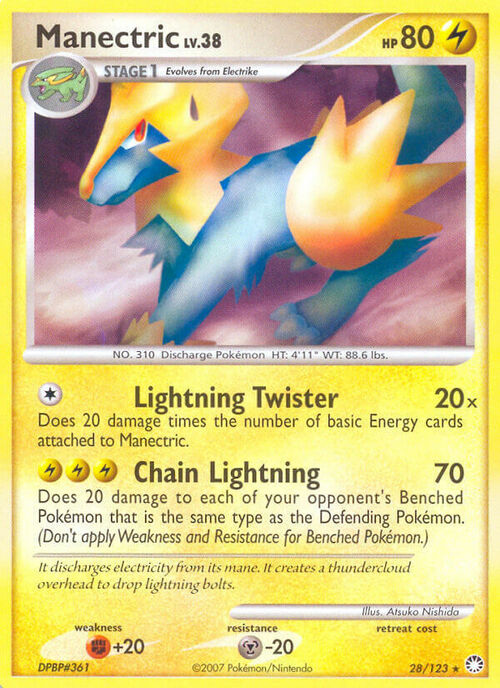 Manectric Card Front