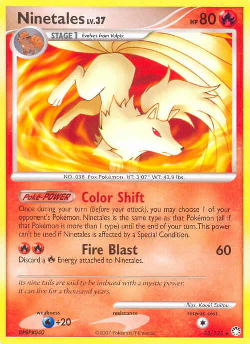 Ninetales Card Front