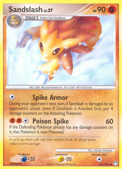 Sandslash Card Front