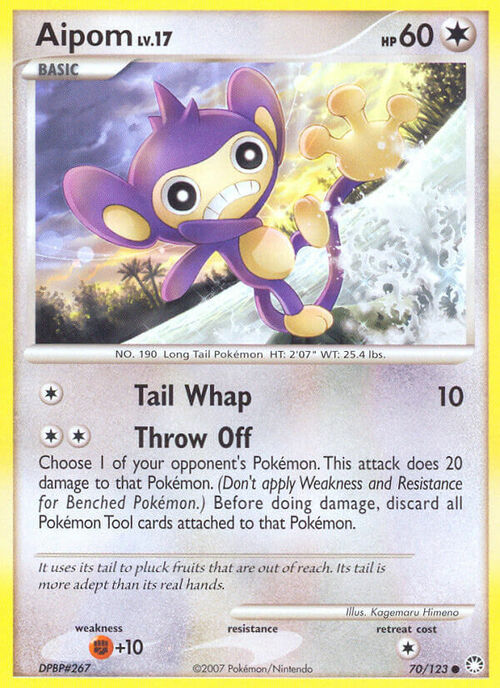 Aipom Card Front