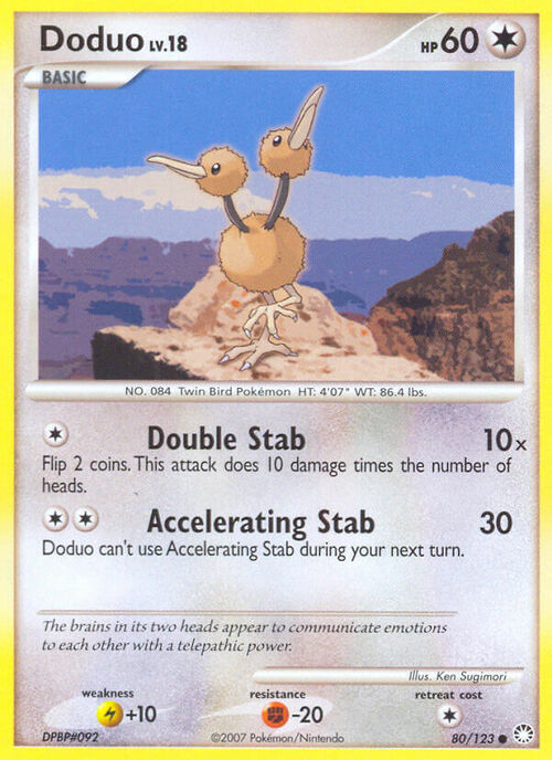 Doduo Card Front