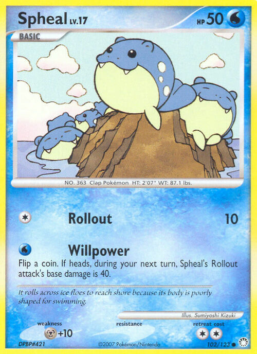 Spheal Lv.17 Card Front