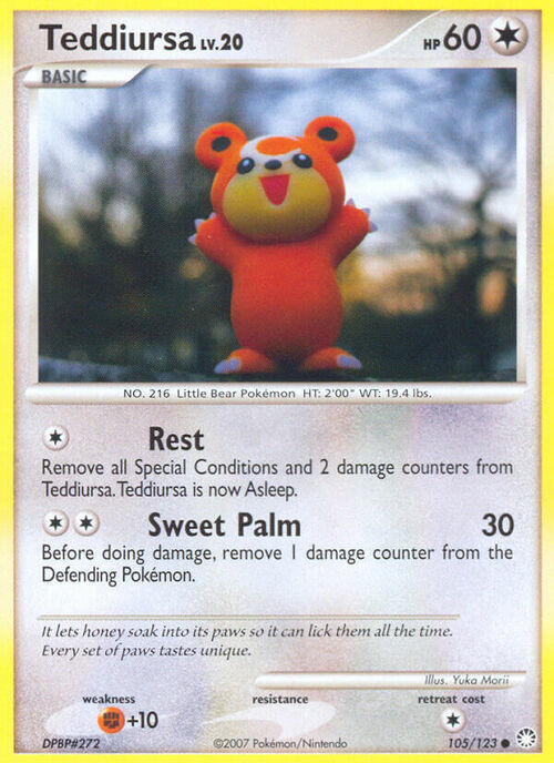 Teddiursa Card Front