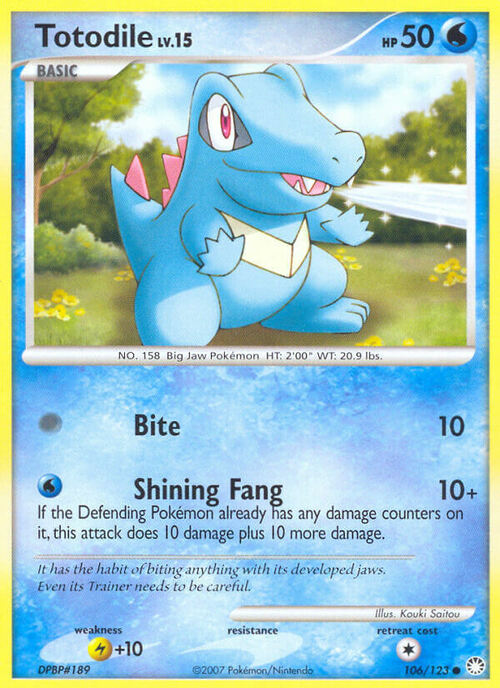 Totodile Card Front