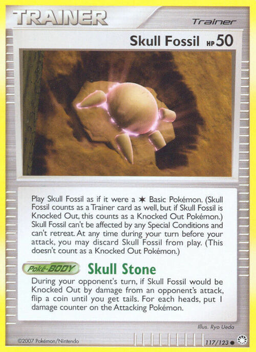 Skull Fossil Card Front