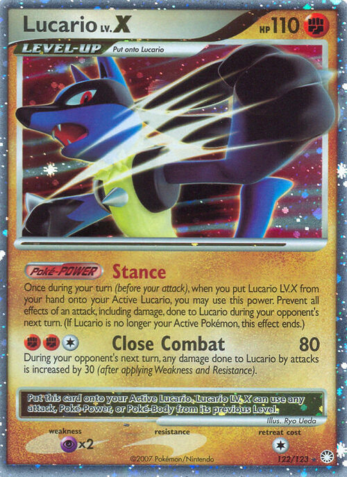 Lucario LV.X Card Front